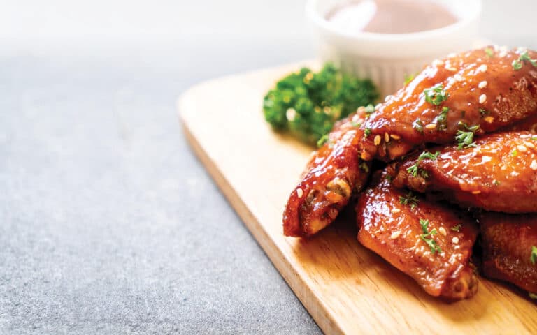 House-smoked chicken wings